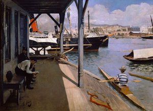 Yacht Club in Barcelona by Ramon Casas i Carbo