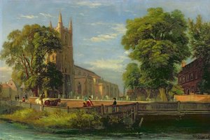 Croydon Parish Church by Ramsay Richard Reinagle