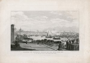 Waterloo Bridge, London, Opening on 18 June 1817 by Ramsay Richard Reinagle