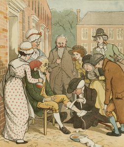 An Elegy on the Death of a Mad Dog by Oliver Goldsmith. Neighbours Dressing the Good Man of Islington