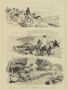 Sketches at a Deer Hunt on Exmoor by Randolph Caldecott