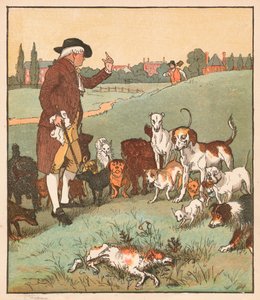 The dog it was that died, c1879 by Randolph Caldecott