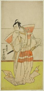 The Actor Nakamura Nakazo I as Kudo Suketsune in the Play Edo no Fuji Wakayagi Soga, Performed at the Nakamura Theater in the First Month, 1789 by Rantokusai Shundo