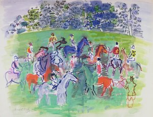 At the Races, c.1930-50 by Raoul Dufy