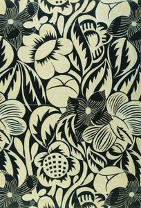 Black and White Flowers by Raoul Dufy