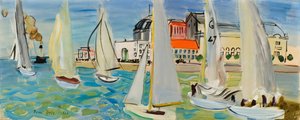 Boats at Le Havre by Raoul Dufy