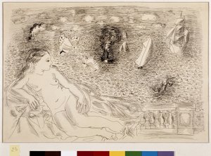 Nude Woman in Front of the Sea