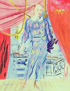 Harlequin with a Lyre