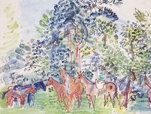 Horses in Wood