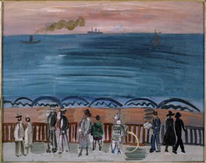 The Beach at Sainte-Adresse by Raoul Dufy