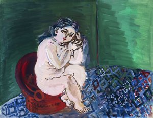 Nude with a Chair by Raoul Dufy