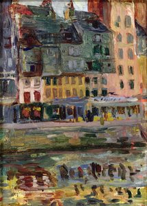 Old Houses on the Port of Le Havre by Raoul Dufy