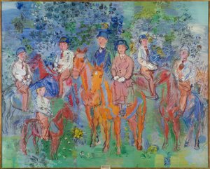 The Horsemen in the Woods by Raoul Dufy