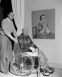 The painter Raoul Dufy in Venice (in a wheelchair) by Raoul Dufy