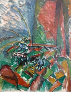 With Trawls at the Bridge of Le Havre by Raoul Dufy