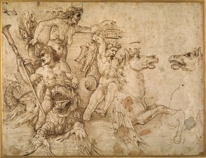 Battle of the Tritons (after Andrea Mantegna) by Raphael