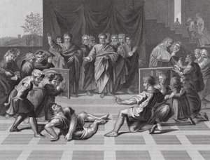 Death of Ananias by Raphael (1483 1520) (after)