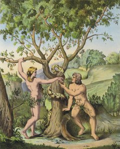 Eve Presenting the Apple from the Tree of the Knowledge of Good and Evil to Adam