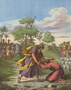 Reconciliation of Jacob and Esau by after Raphael