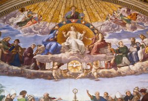 Disputation of the Holy Sacrament (detail) by Raphael (1483 1520)