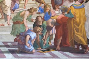 Euclid or Archimedes (detail from the School of Athens)