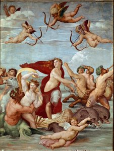 The Triumph of Galatea (fresco) by Raphael (Raffaello Sanzio 1483-1520). 1511 by Raphael