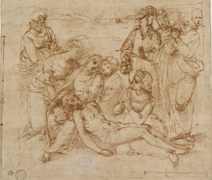 The Lamentation (study for the Entombment of Christ), early 16th century by Raphael