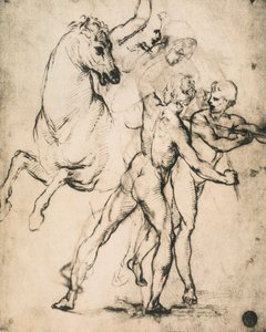 Male Nudes with a Horse