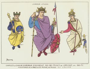 Charles the Bald and Emperor Lothair by Raphael Jacquemin