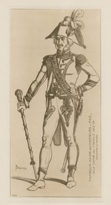 Drum Major of chasseurs a pied of the consular guard by Raphael Jacquemin