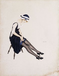 The Garter by Raphael Kirchner