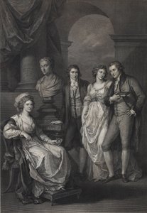 Family portrait of Catherine Petrovna Baryatinskaya 1750-1811, née Princess of Holstein-Beck, 1793