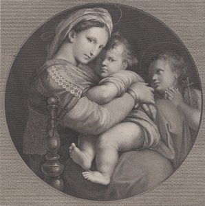 Madonna of the Chair by Raphael Morghen