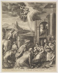 Adoration of the Magi by Raphael Sadeler