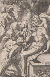 The Lamentation by Raphael Sadeler