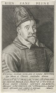 Portrait of the Composer Philippe de Monte 1521-1603, 1594 by Raphael Sadeler the Elder