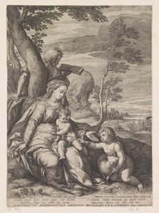 Holy Family by a Tree with John the Baptist as a Child