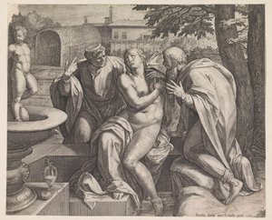Susanna and the Elders by Raphaël Sadeler (I)