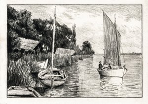 Boats on the Gironde Estuary