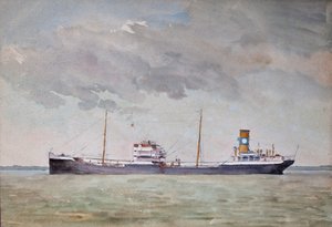 Cargo on the Gironde Estuary