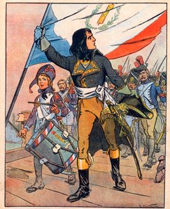 First Italian Campaign: Napoleon Bonaparte at the Battle of the Bridge of Arcole, November 1796 by Raymond de la Neziere