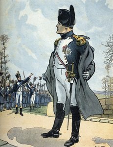 Portrait of Emperor Napoleon I (1769-1821) returning from exile to Elba by Raymond de la Neziere