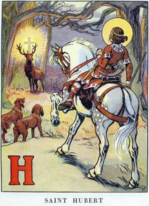 The Vision of Saint Hubert by Raymond de la Neziere