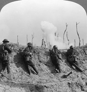 Battlefield Scene, Passchendaele, Belgium, World War I, 1914-1918