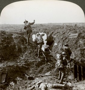 British Soldiers Attacking the Hindenburg Line, World War I