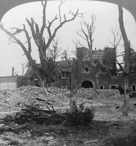 Ruins of Beury Chateau, Festubert, France, World War I