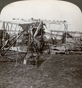 Wreck of a German bomber, World War I, 1914-1918 by Realistic Travels Publishers