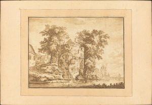 Dutch Landscape by Regina Schönecker after Abraham Rademaker
