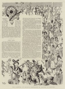 The Carnival at Olympia, Procession of Skaters in Costume by Reginald Thomas Cleaver