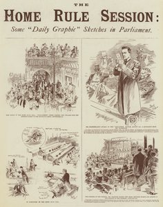 The Home Rule Session, Some "Daily Graphic" Sketches in Parliament